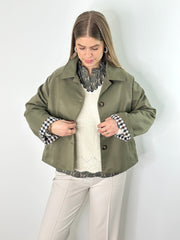 Jacke JK25-00173 Green Trench