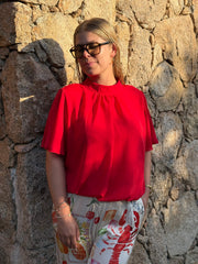 Bluse BL26-00590 Red