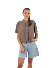 Bluse BL26-00590 Taupe