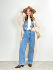 Weste WE25-00021 Denim Sequins