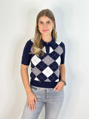 Polo Strickshirt PL25-00177 Navy