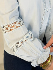 Bluse BL26-00424 Blue