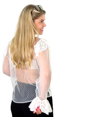 Bluse BL26-00617 Lucent White