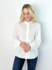 Bluse BL25-00366 White Ruffle