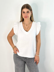 Top TP25-00084 White Musselin
