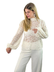 Bluse Bl26-00655 Creme