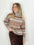 Pullover PL23-00109 Taupe Norwegian Pattern