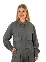 Bluse BL26-00652 Grey