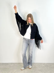 Jacke BZ25-00062 Navy Fringes