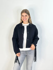 Jacke BZ25-00062 Navy Fringes