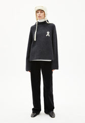 Pullover PL25-00240 Steel Melange-Oatmilk