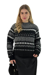 Pullover PL26-00319 Black&White