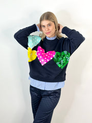 Sweatshirt SW24-00033 Blue Hearts