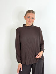 Bluse BL25-00302 Chocolade
