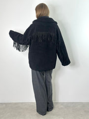 Jacke JK25-00177 Black Fringes