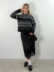 Pullover PL26-00319 Black&White