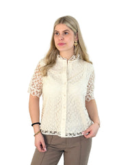 Bluse BL26-00535 Flower Lace