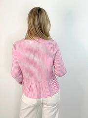 Bluse BL25-00253 Pink Stripes