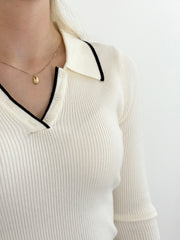 Pullover PL25-00176 White Black
