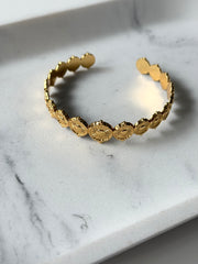 Armreif Statement gold