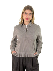 Bluse BL26-00679 Chocolate Stripe