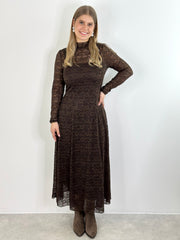 Kleid KD25-00236 Brown Lace