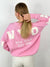 Sweatshirt SW24-00002 Pink Letters