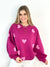 Sweatshirt SW24-00008 berry Hearts