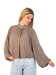 Bluse BL26-00591 Taupe