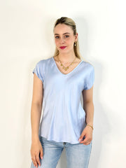 Shirt ST25-00168 Satin Blue