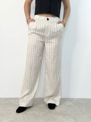 Hose HS25-00162 Beige/Black Stripes