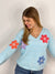 Pullover PL24-00002 Blue Flowers