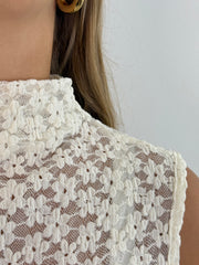 Top TP25-00086 Ecru Lace