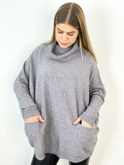 Pullover PL24-00111 Grey Silver