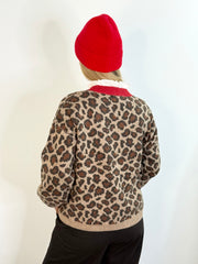 Pullover PL26-00348 Leoprint red