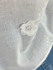 Bluse BL25-00236 White Bows