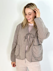 Jacke JK25-00140 Taupe