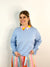 Sweatshirt SW24-00002 Blue Letters