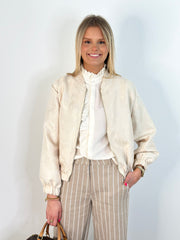 Jacke JK25-00112 White Flowers