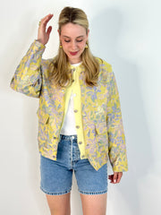 Jacke JK25-00115 Gold Flowers