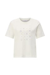 Shirt ST26-00201 White Flower