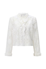 Bluse BL26-00610 Pearl White