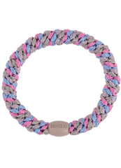 Haargummi Kknekki Mix Sky blue pink glitter